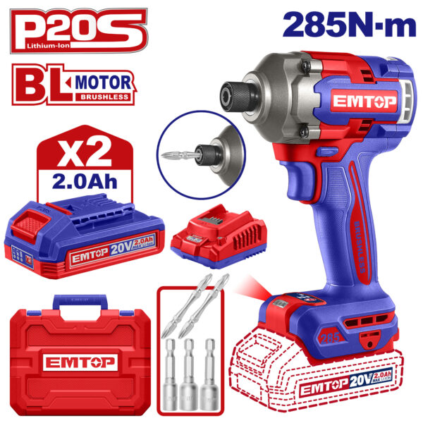Emtop Cordless Impact Driver ECIRL2028