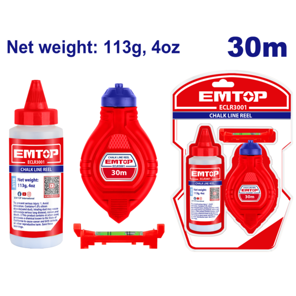 Emtop Chalk Line Reel ECLR3001