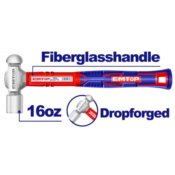 Emtop Ball Pein Hammer EHAMBH1601